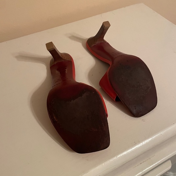 Burberry burnt orange sandal heels size 36 - Picture 5 of 7